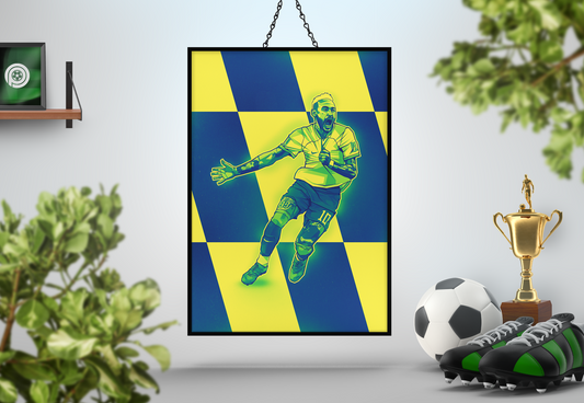 Neymar Jr Sections Art Print