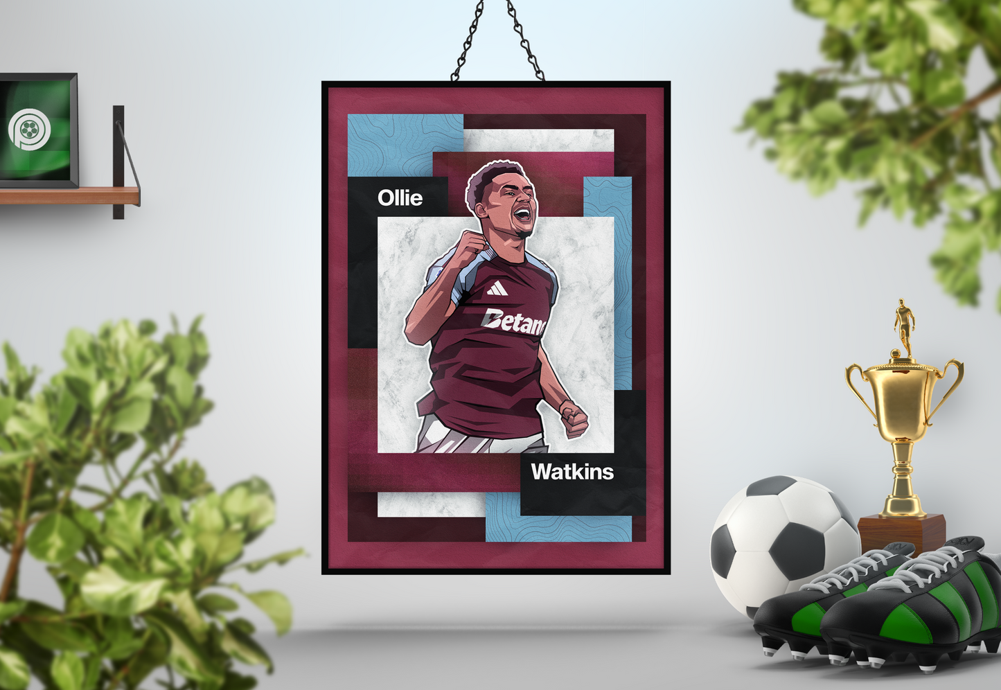 Ollie Watkins Mosaic Art Print