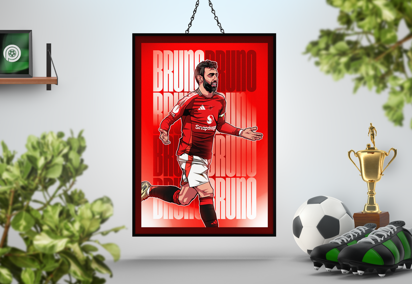 Bruno Fernandes Glow Art Print