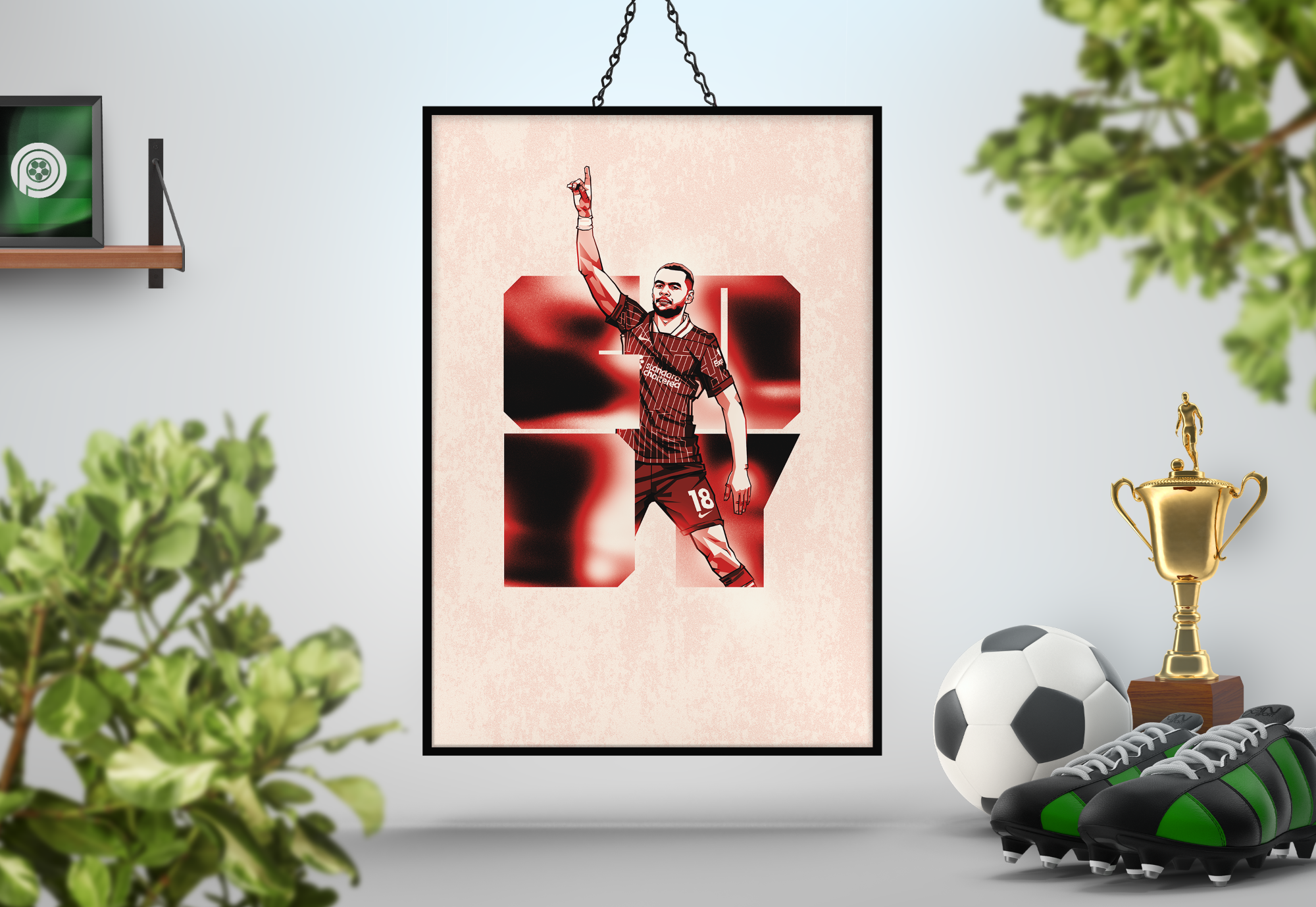 Cody Gakpo Blocks Art Print