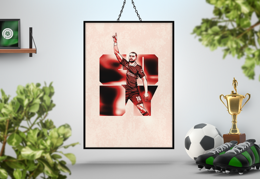 Cody Gakpo Blocks Art Print