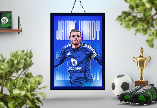 Jamie Vardy Glow Art Print