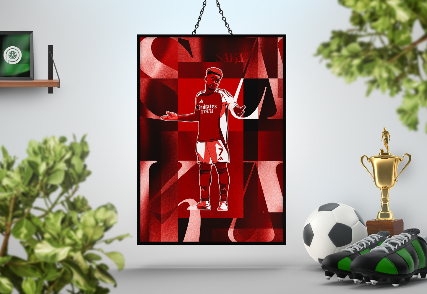 Bukayo Saka Collage Art Print
