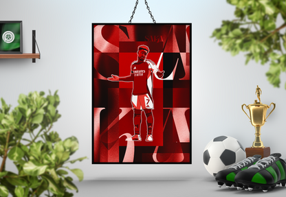 Bukayo Saka Collage Art Print
