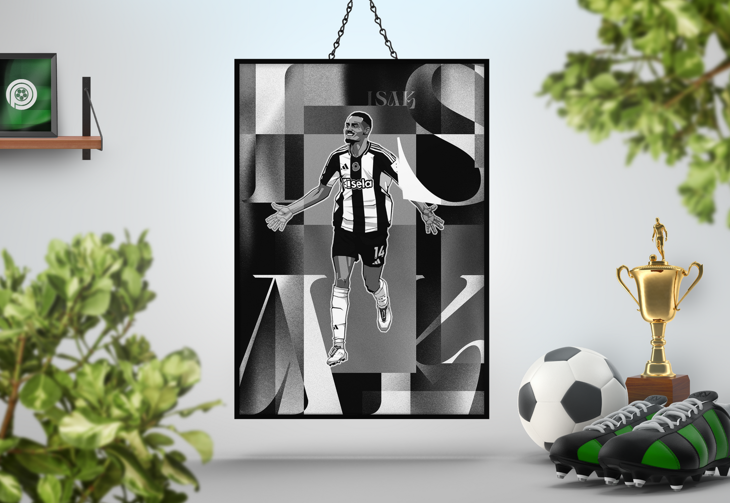 Alexander Isak Collage Art Print