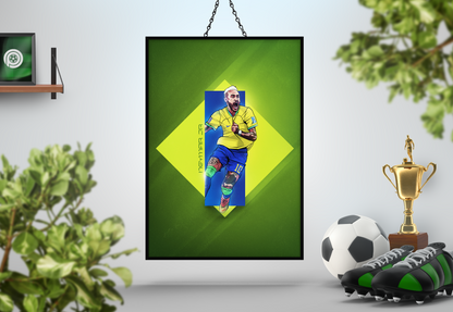 Neymar Jr Light Leak Art Print