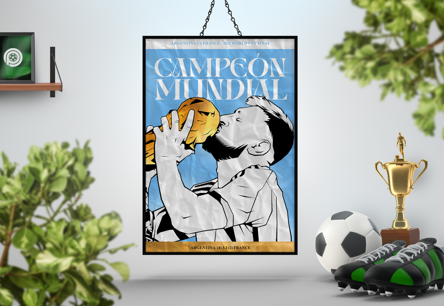 Lionel Messi Magazine Art Print