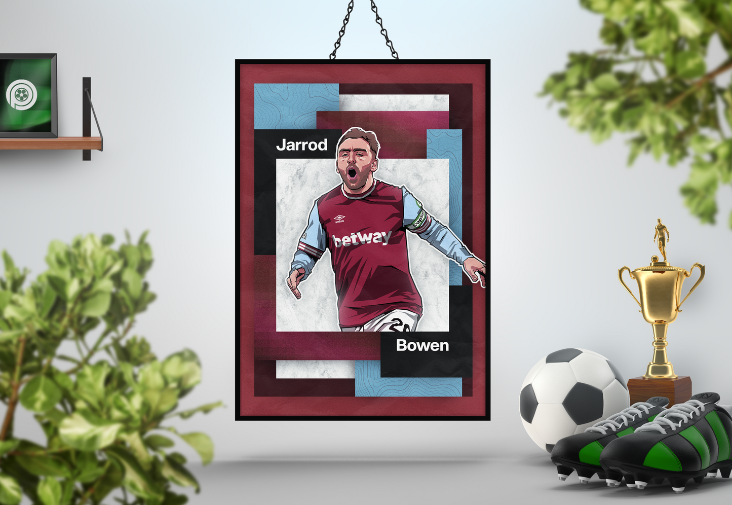 Jarrod Bowen Mosaic Art Print