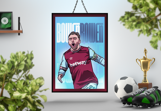 Jarrod Bowen Glow Art Print