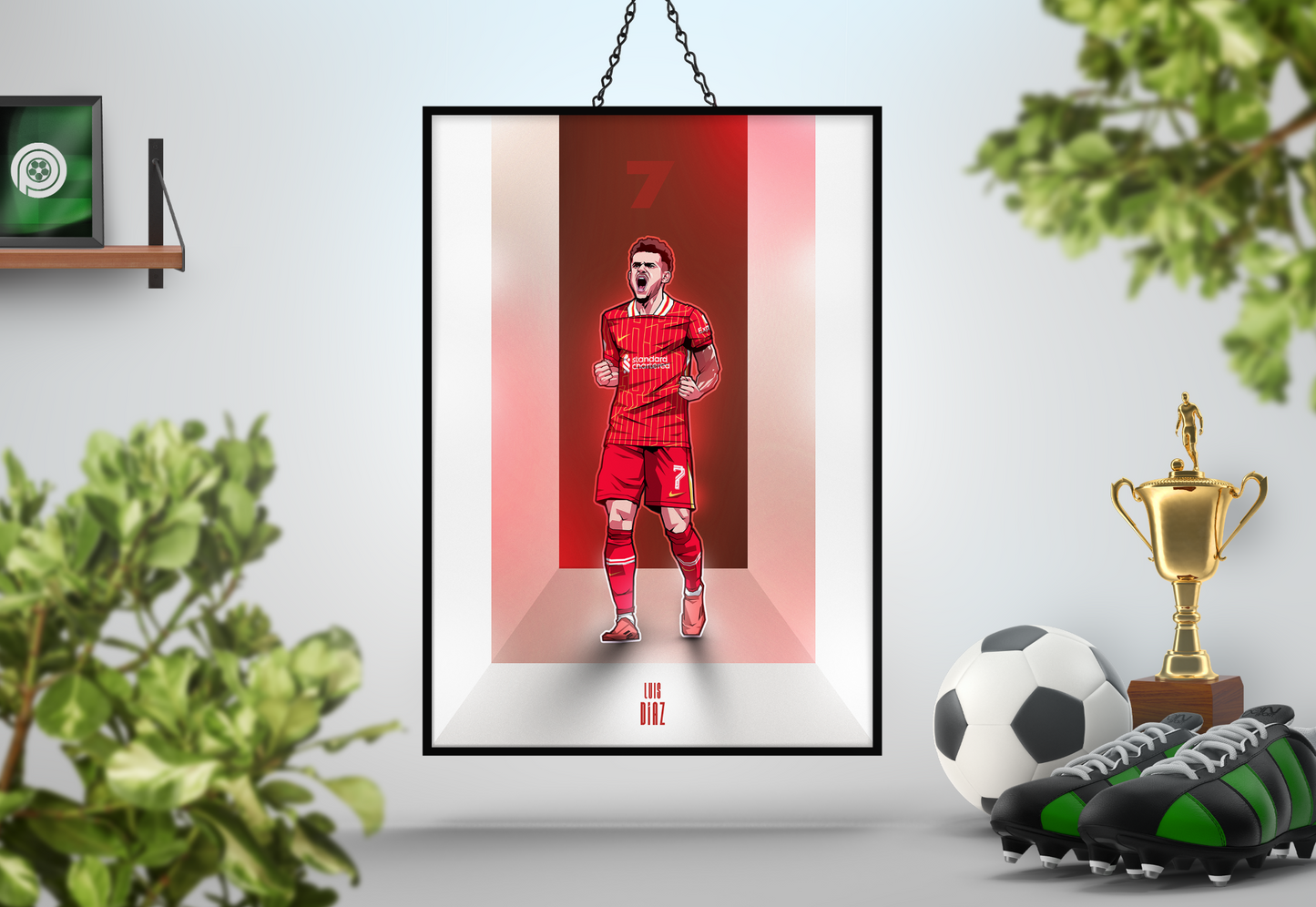 Luis Díaz Walls Art Print