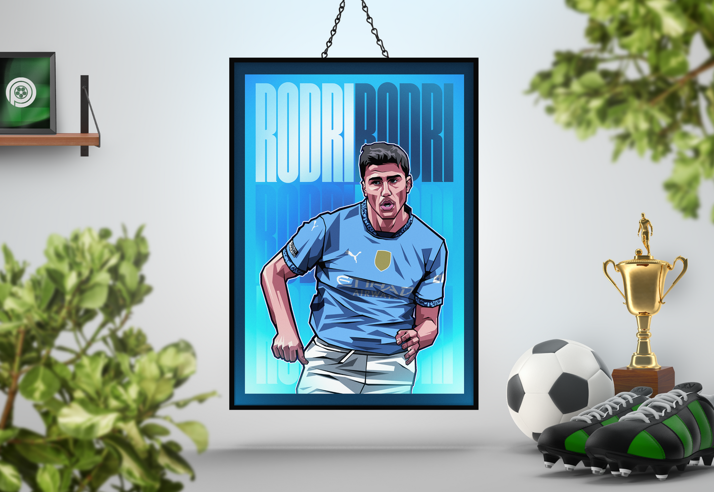 Rodri Glow Art Print