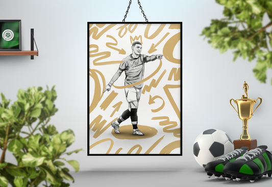 Phil Foden Marker Art Print