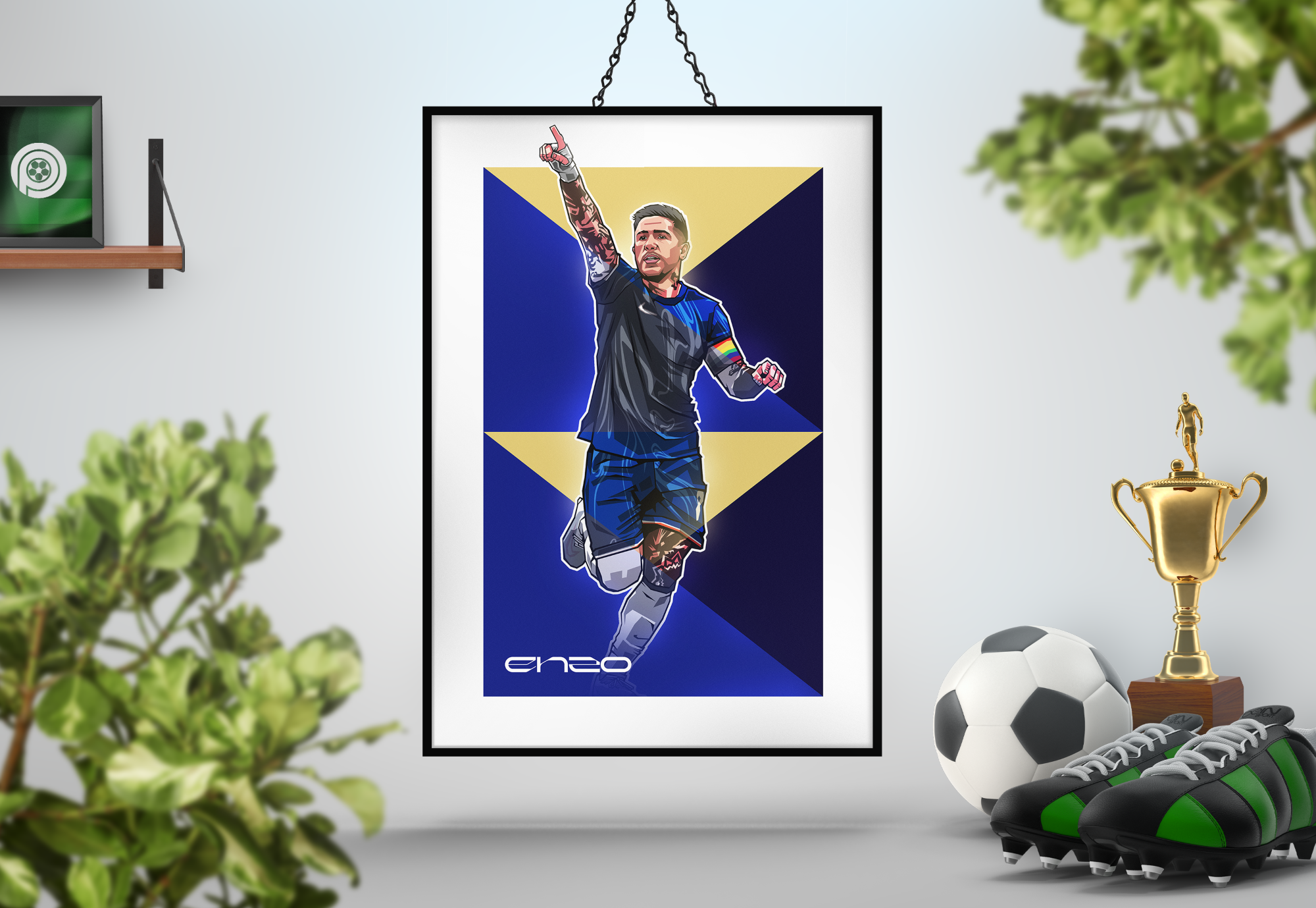 Enzo Fernández Geometric Art Print