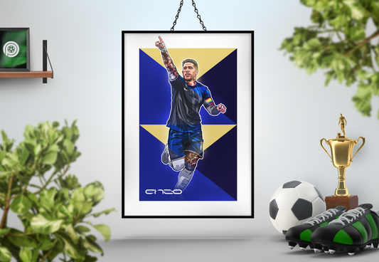 Enzo Fernández Geometric Art Print