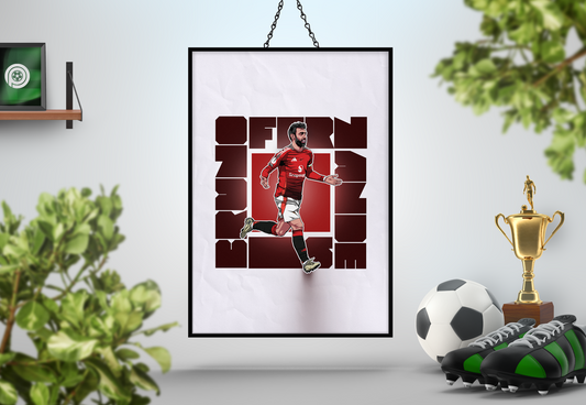 Bruno Fernandes Cube Art Print