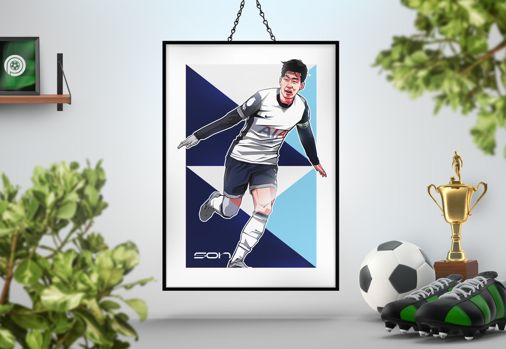 Heung-min Son Geometric Art Print