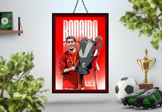 Cristiano Ronaldo Glow Art Print