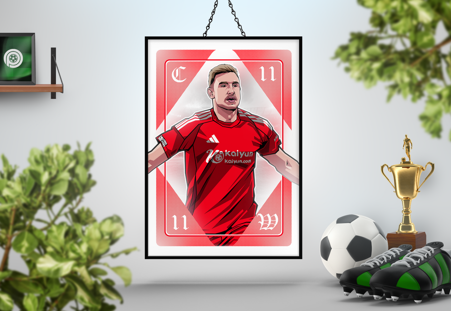 Chris Wood Playing Card Art Print