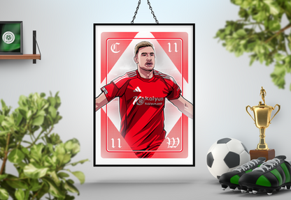 Chris Wood Playing Card Art Print