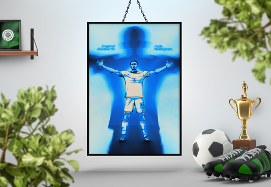 Jude Bellingham Silhouette Art Print