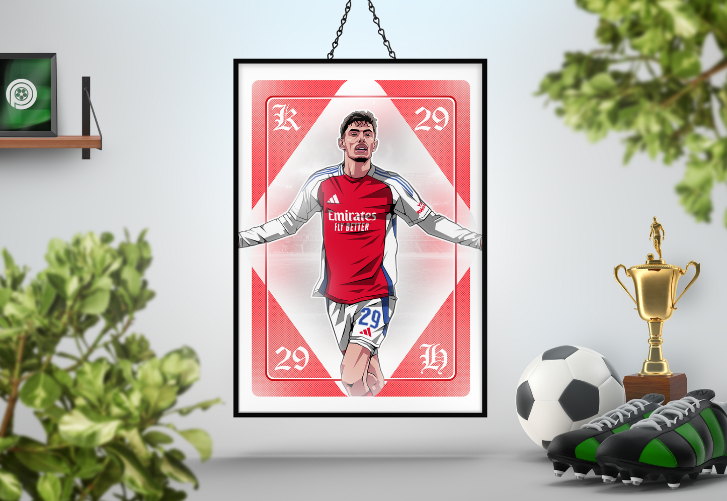 Kai Havertz Playing Card Art Print