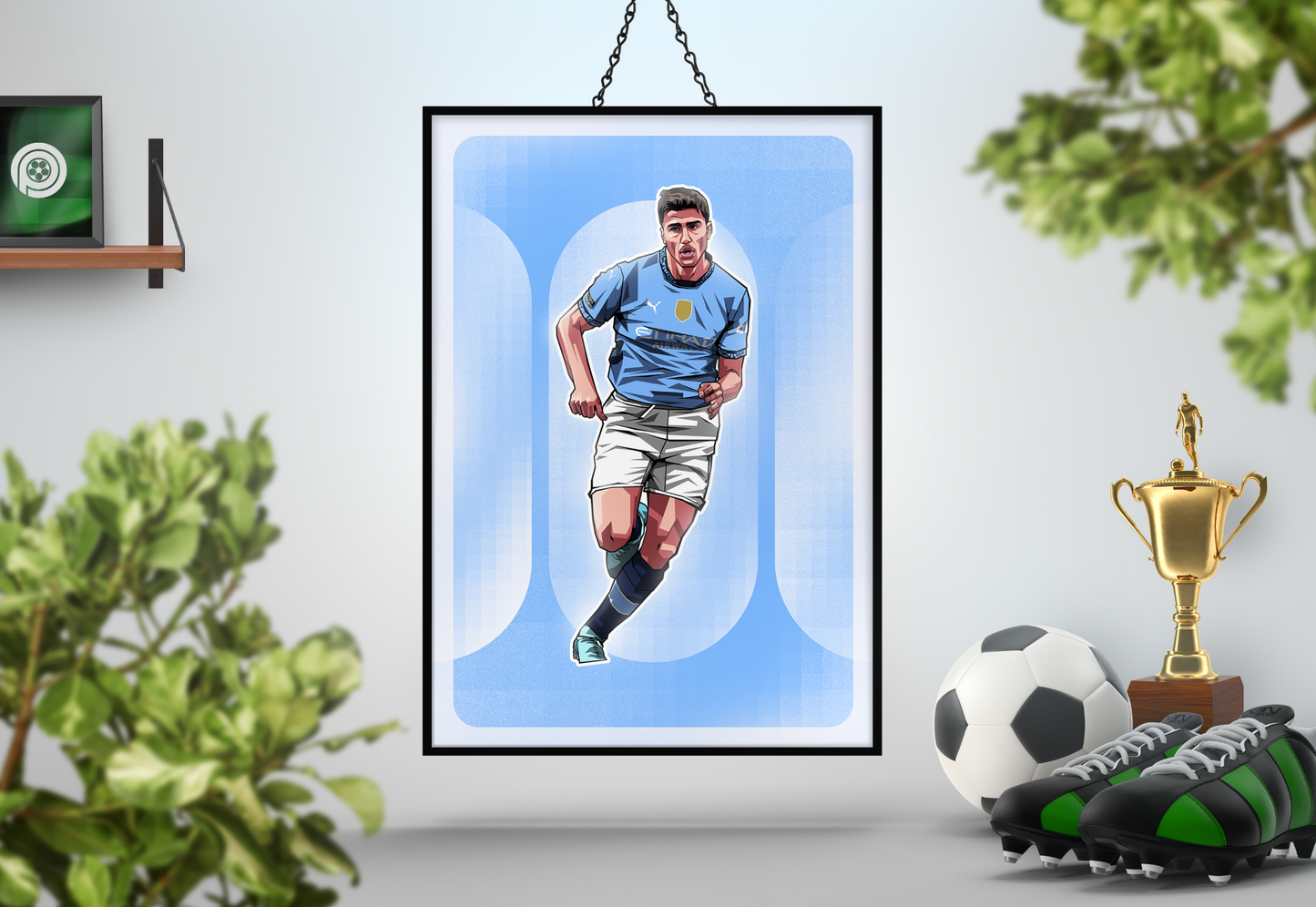 Rodri Rounded Art Print