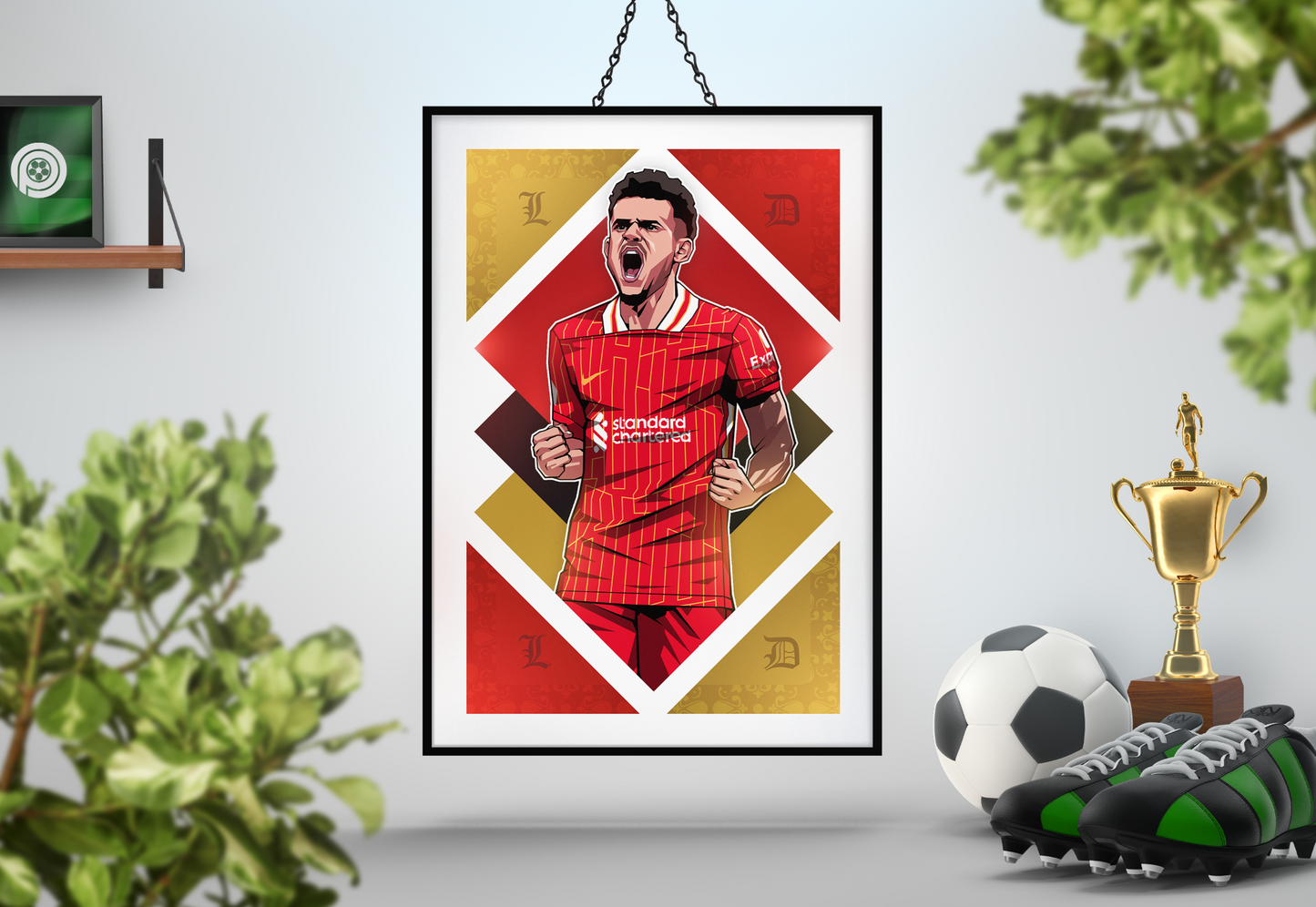 Luis Díaz Diamonds Art Print