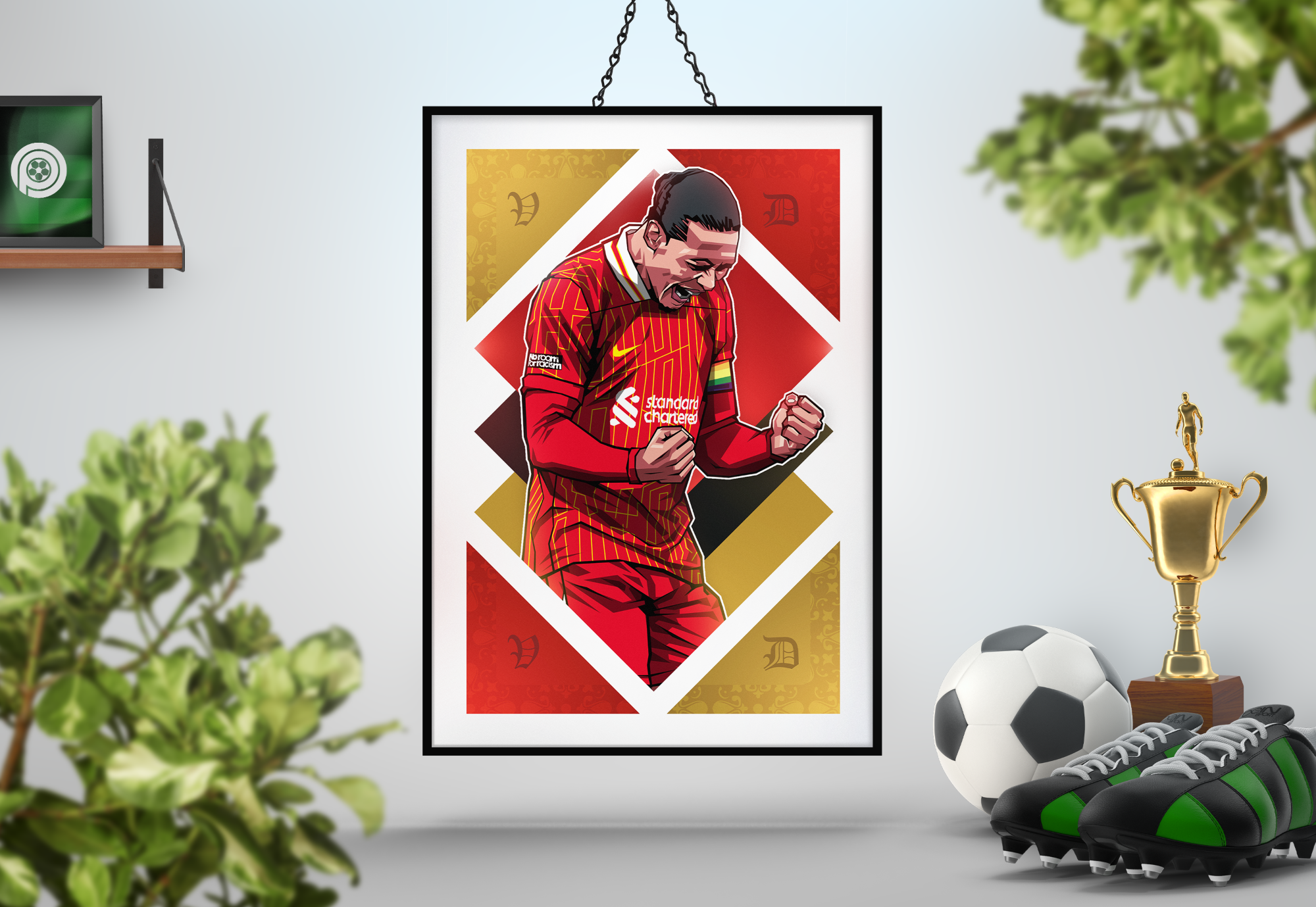 Virgil Van Dijk Diamonds Art Print