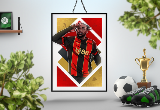 Antoine Semenyo Diamonds Art Print