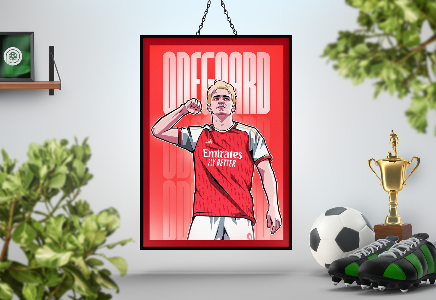 Martin Ødegaard Glow Art Print