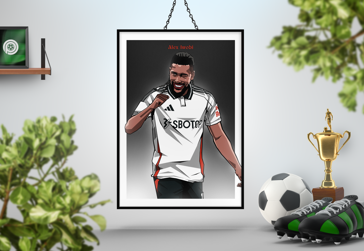 Alex Iwobi Gradient Art Print