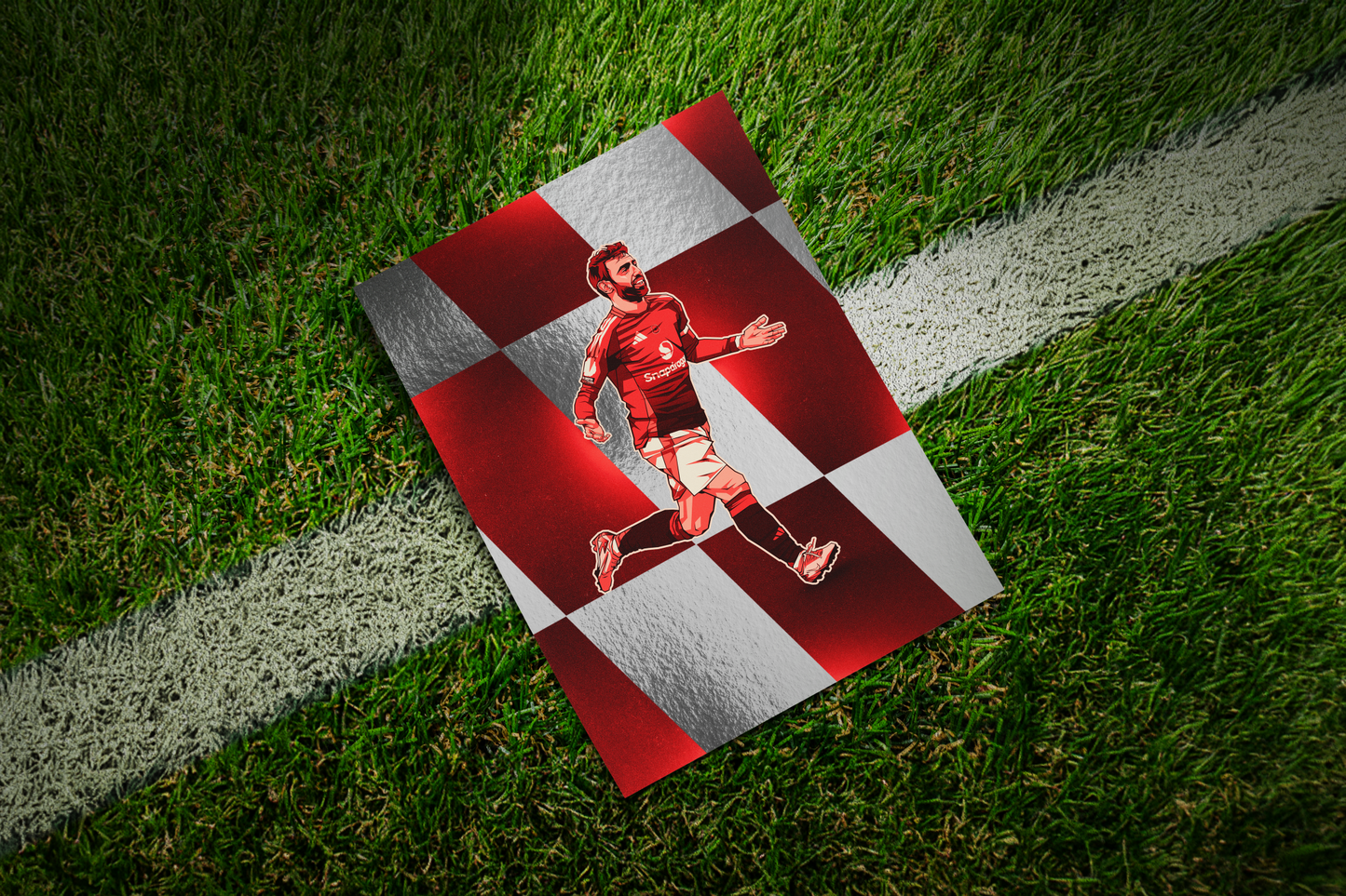 Bruno Fernandes Special Edition Silver Foil Sections Art Print