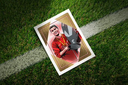 Cristiano Ronaldo Limited Edition Gold Foil Playing Card Art Print