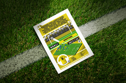 Troy Deeney GOAL vs Leicester | Art Print | 2012/13 Championship Play-Off Semi-Final | Watford