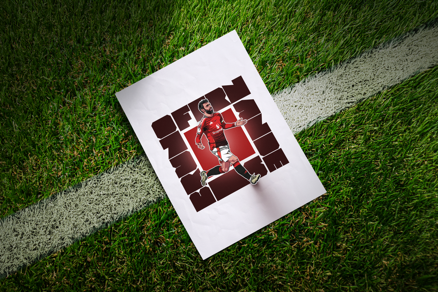 Bruno Fernandes Cube Art Print