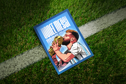 Lionel Messi Glow Art Print