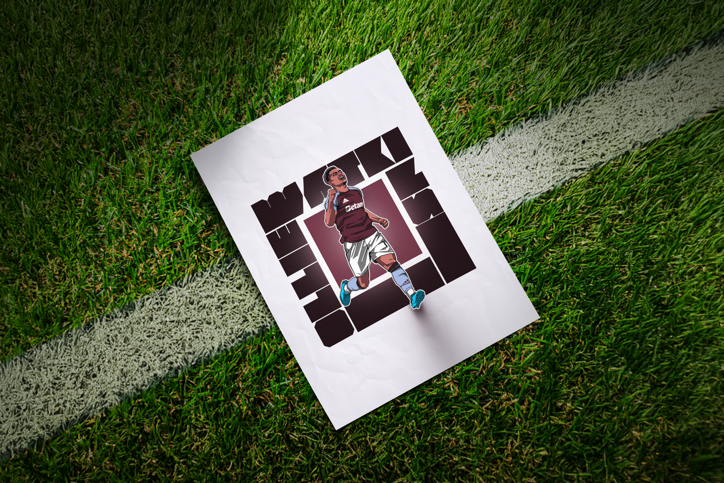 Ollie Watkins Cube Art Print