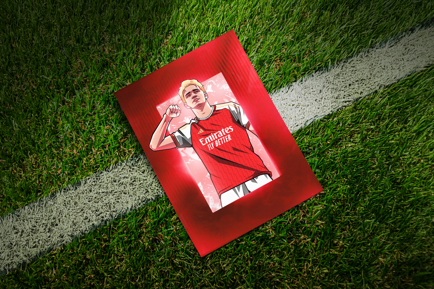 Martin Ødegaard Glass Art Print