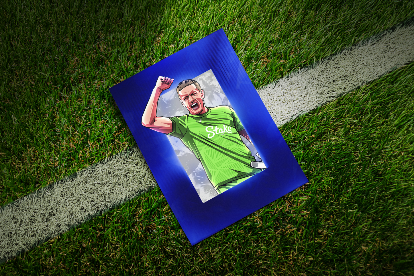 Jordan Pickford Glass Art Print