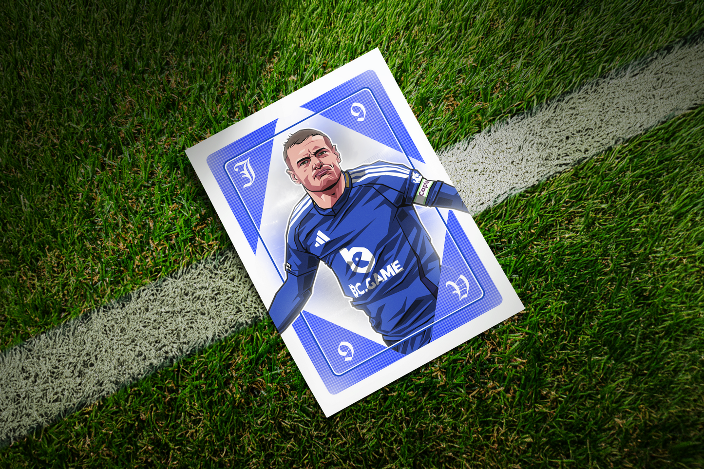 Jamie Vardy Playing Card Art Print