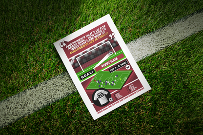 Jarrod Bowen GOAL vs Fiorentina | Art Print | 2022/23 UEFA Europa Conference League Final | West Ham United