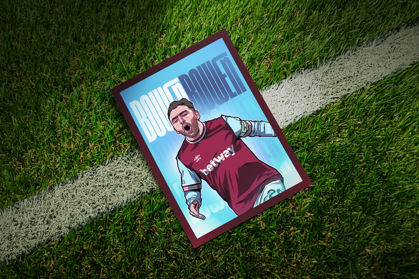 Jarrod Bowen Glow Art Print
