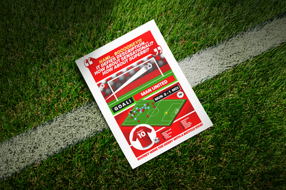 Wayne Rooney GOAL vs Man City | Art Print | 2010/11 Premier League Manchester Derby | Manchester United
