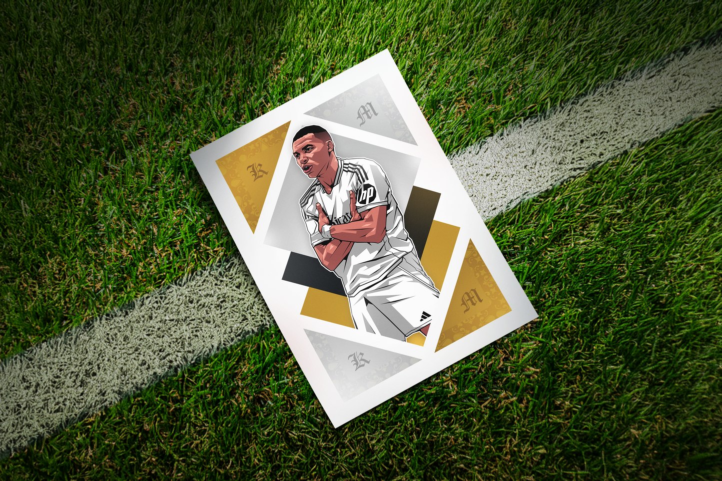 Kylian Mbappé Diamonds Art Print