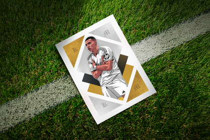 Kylian Mbappé Diamonds Art Print