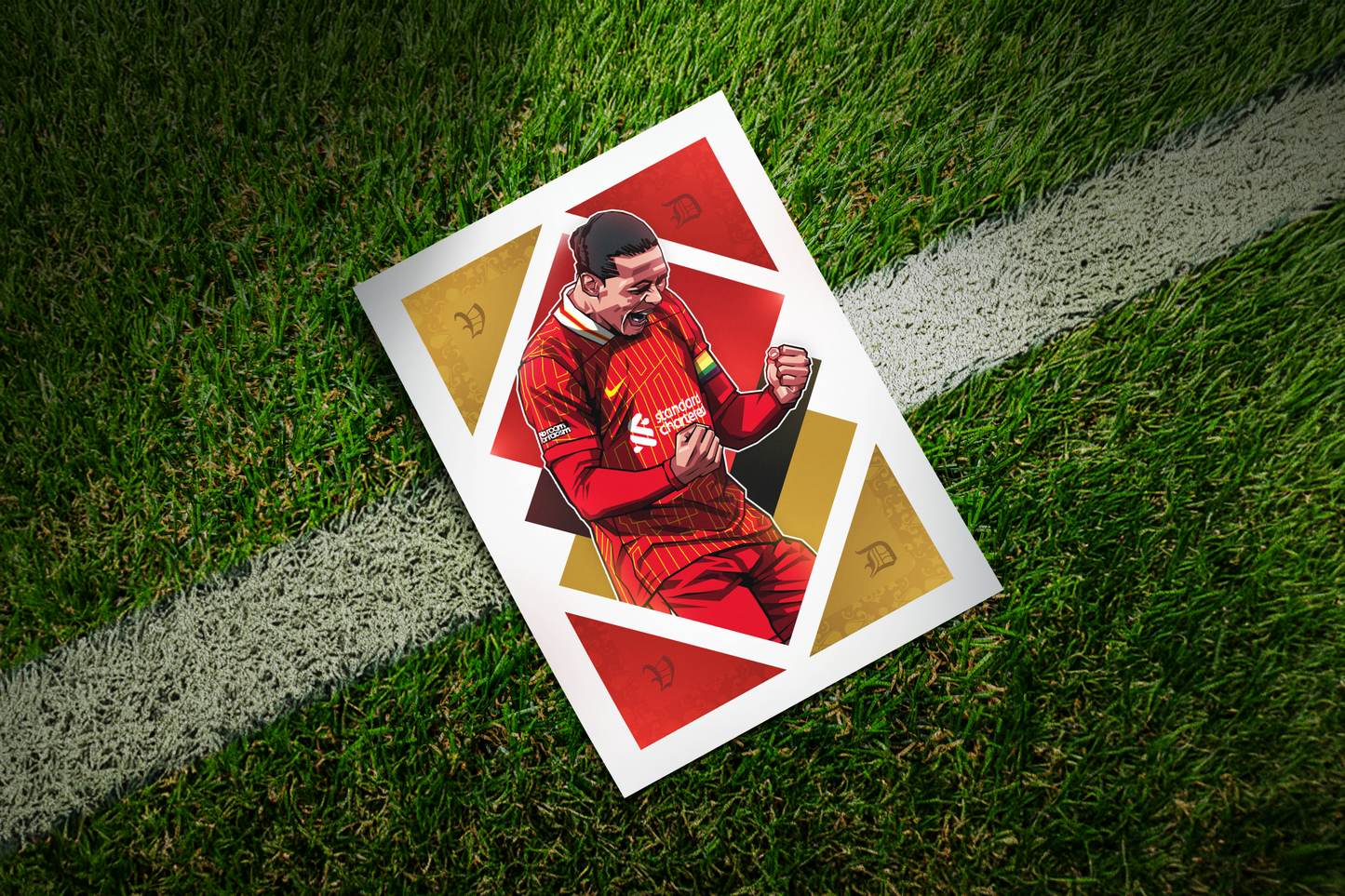 Virgil Van Dijk Diamonds Art Print