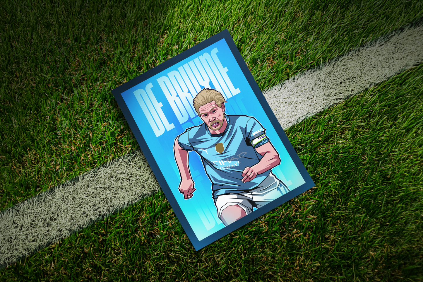 Kevin De Bruyne Glow Art Print