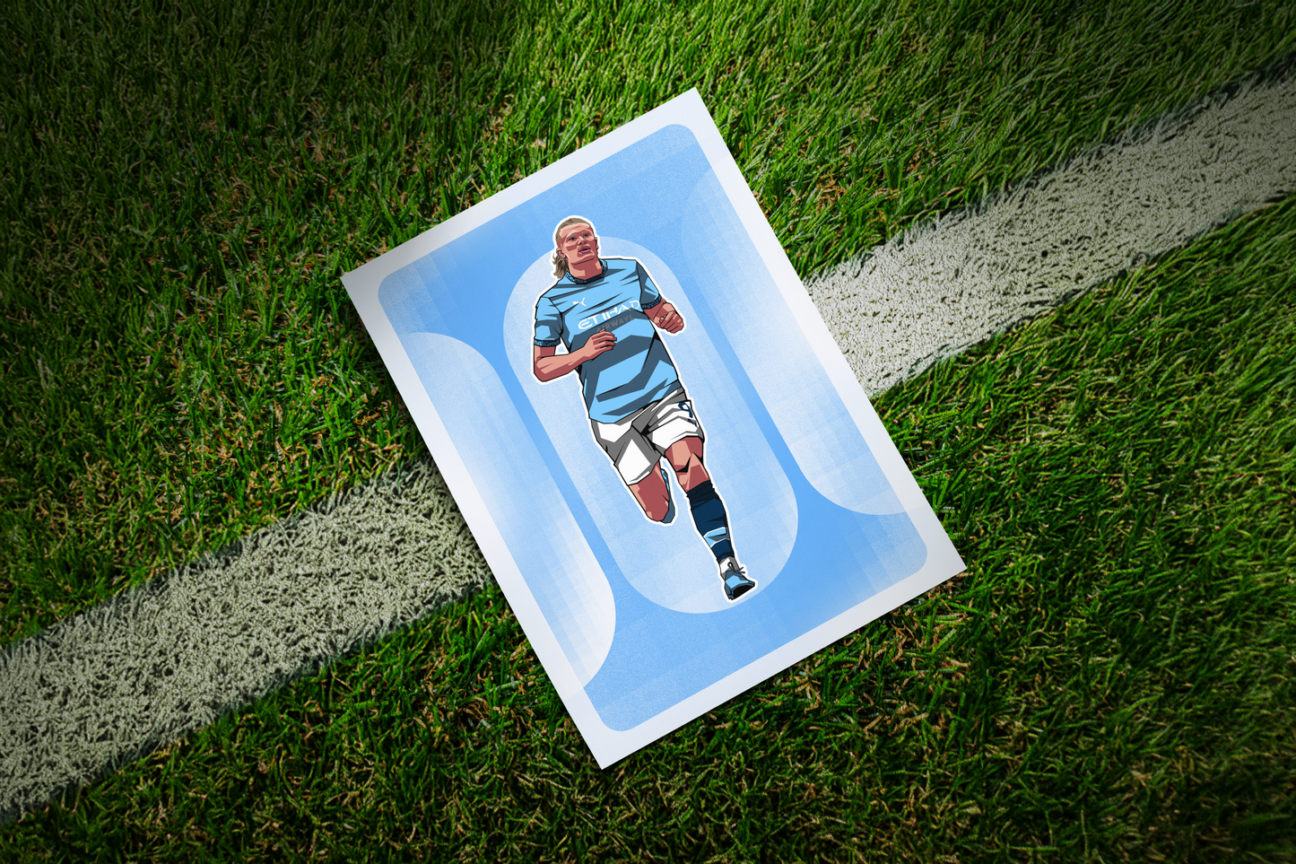 Erling Haaland Rounded Art Print