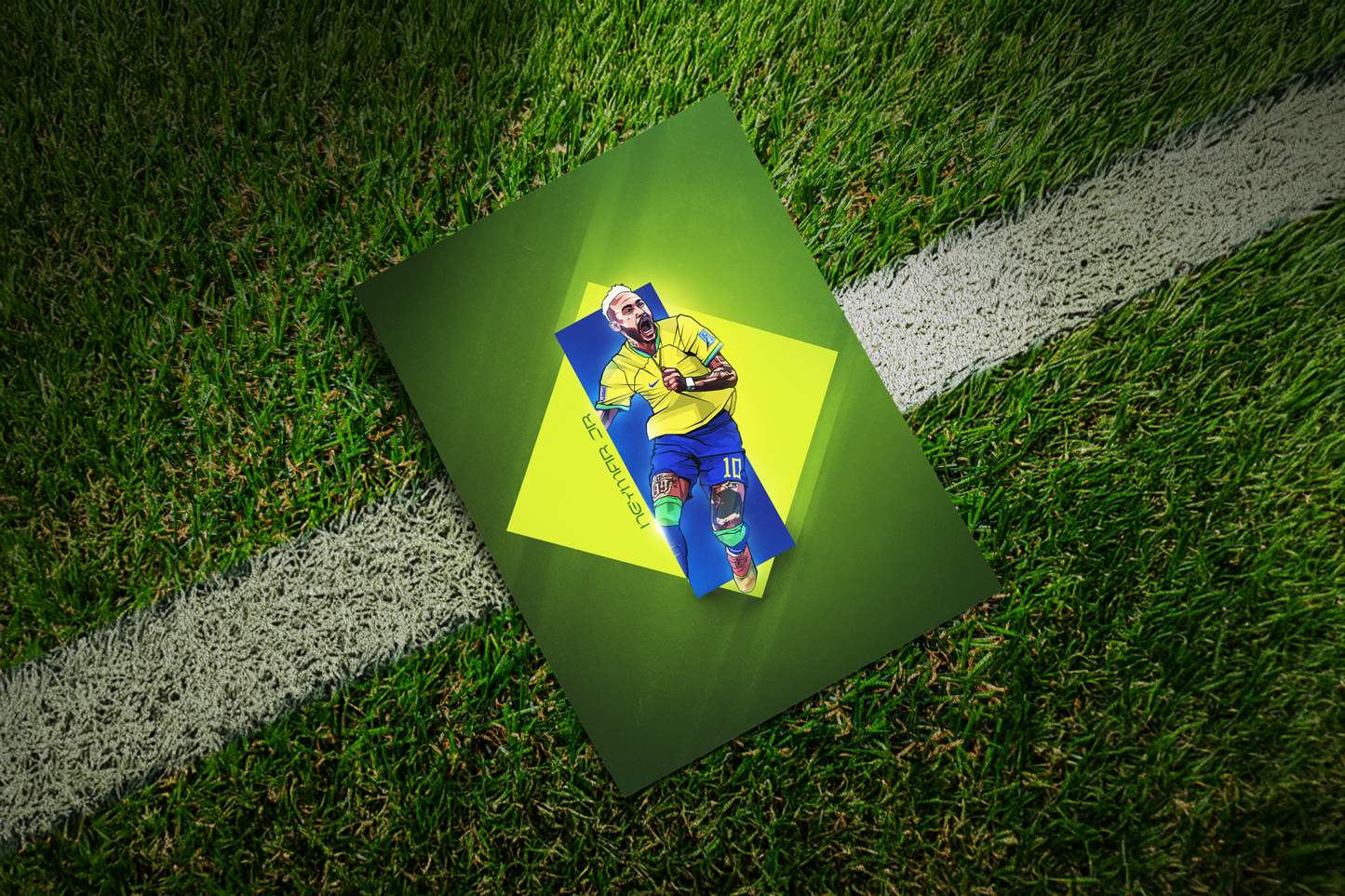 Neymar Jr Light Leak Art Print
