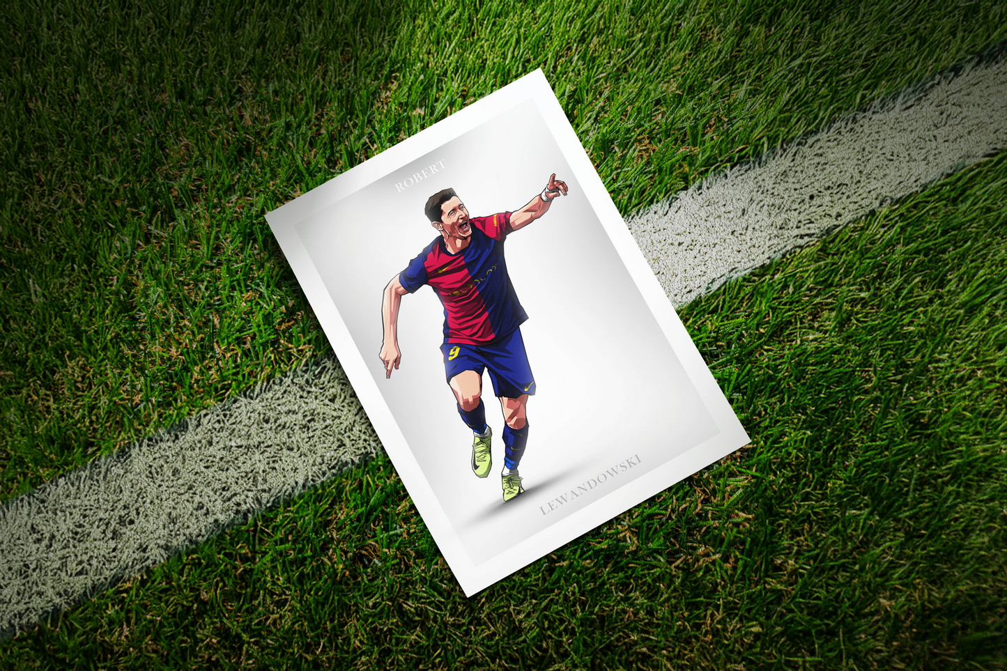 Robert Lewandowski Clean Art Print